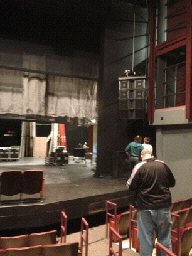 Medea — load-in view of the set from the house