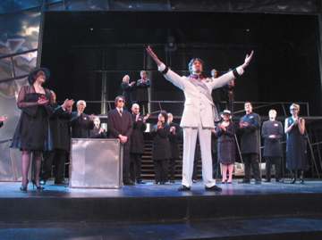 Julius Caesar — Antony's oration in a white suit before the assembled company