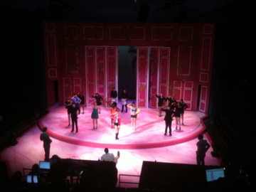 Legally Blonde — the company mid-number on the pink turntable