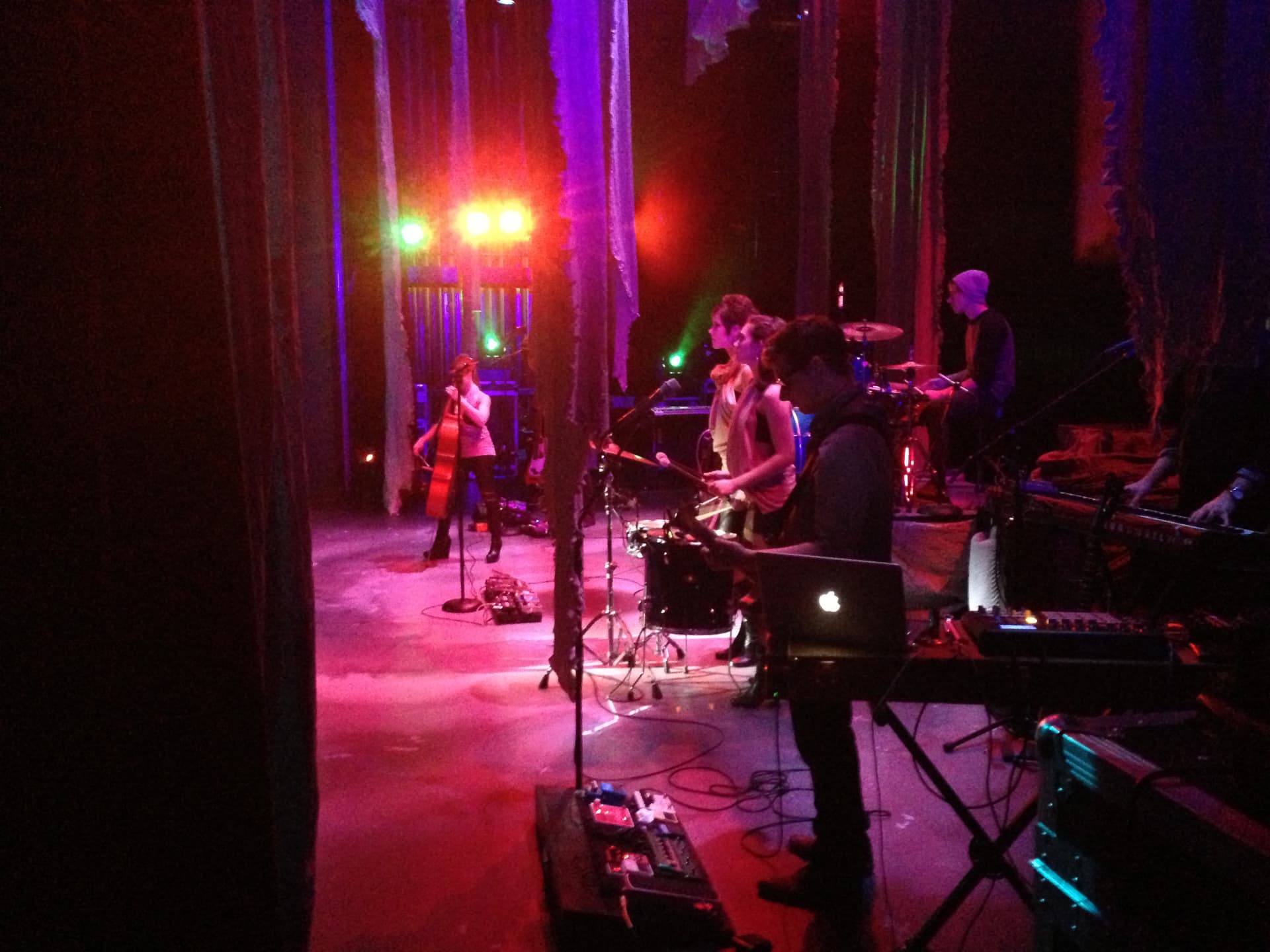 Medea — onstage POV of the band mid-performance