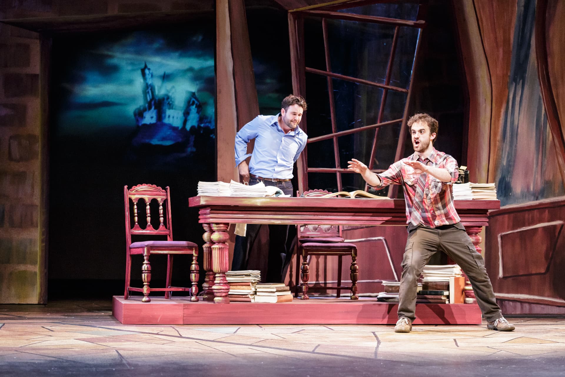 The Understudy — Jake demonstrating a scene across the desk from Harry